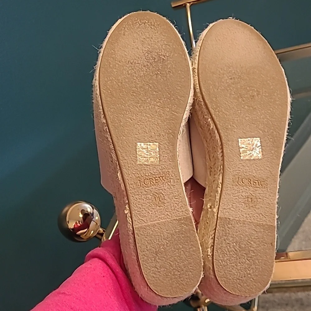 J. CREW tan espadrilles